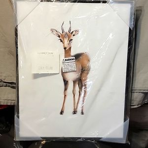 Stupell Framed Art - 16x20 Black Frame Painted Antelope Still Sealed